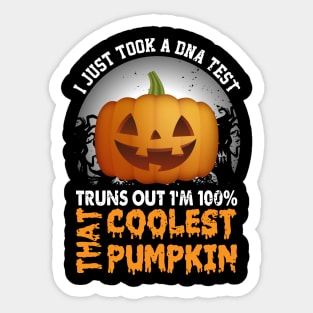 I Just Took A DNA Test Truns Out Coolest Pumpkin Sticker